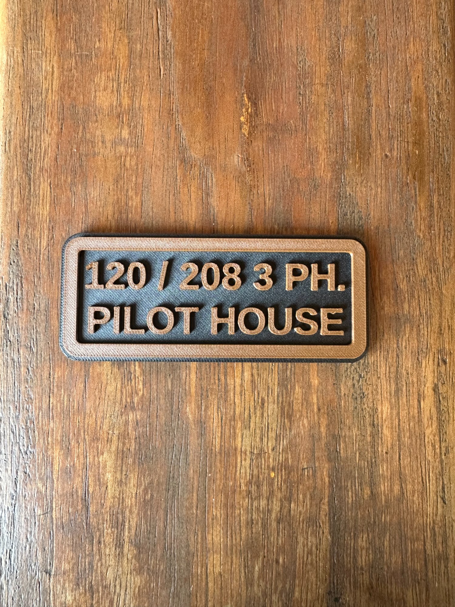 Pilot House Plaque