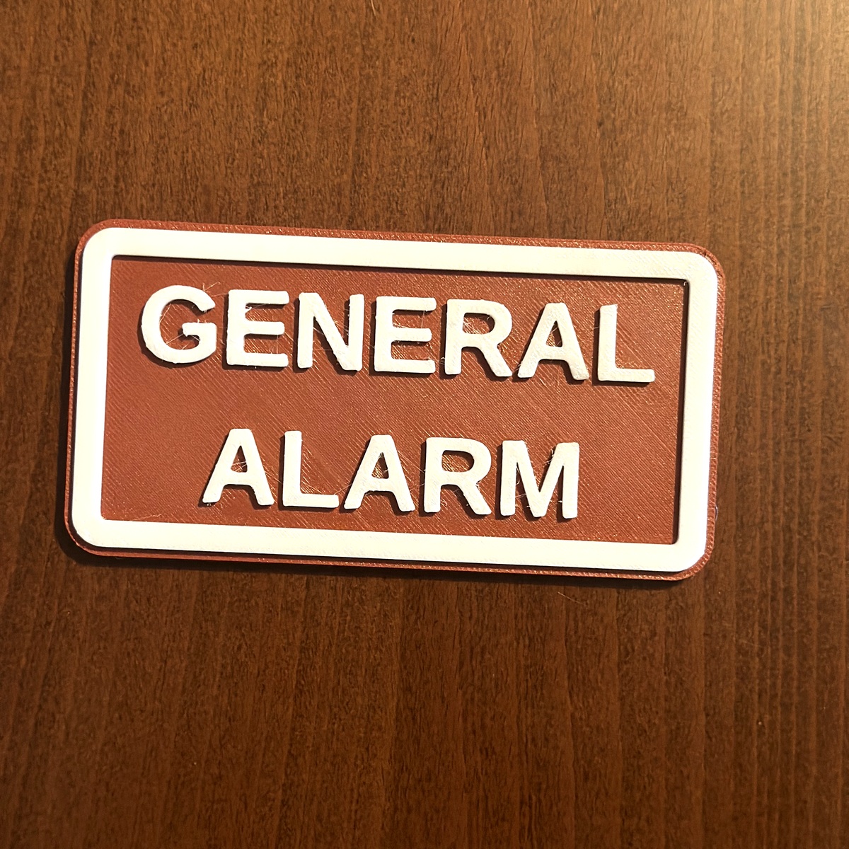General Alarm Label