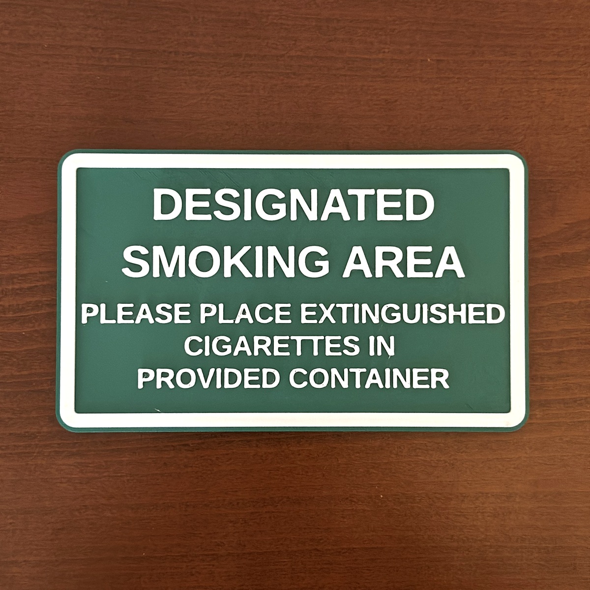 Designated Smoking Area