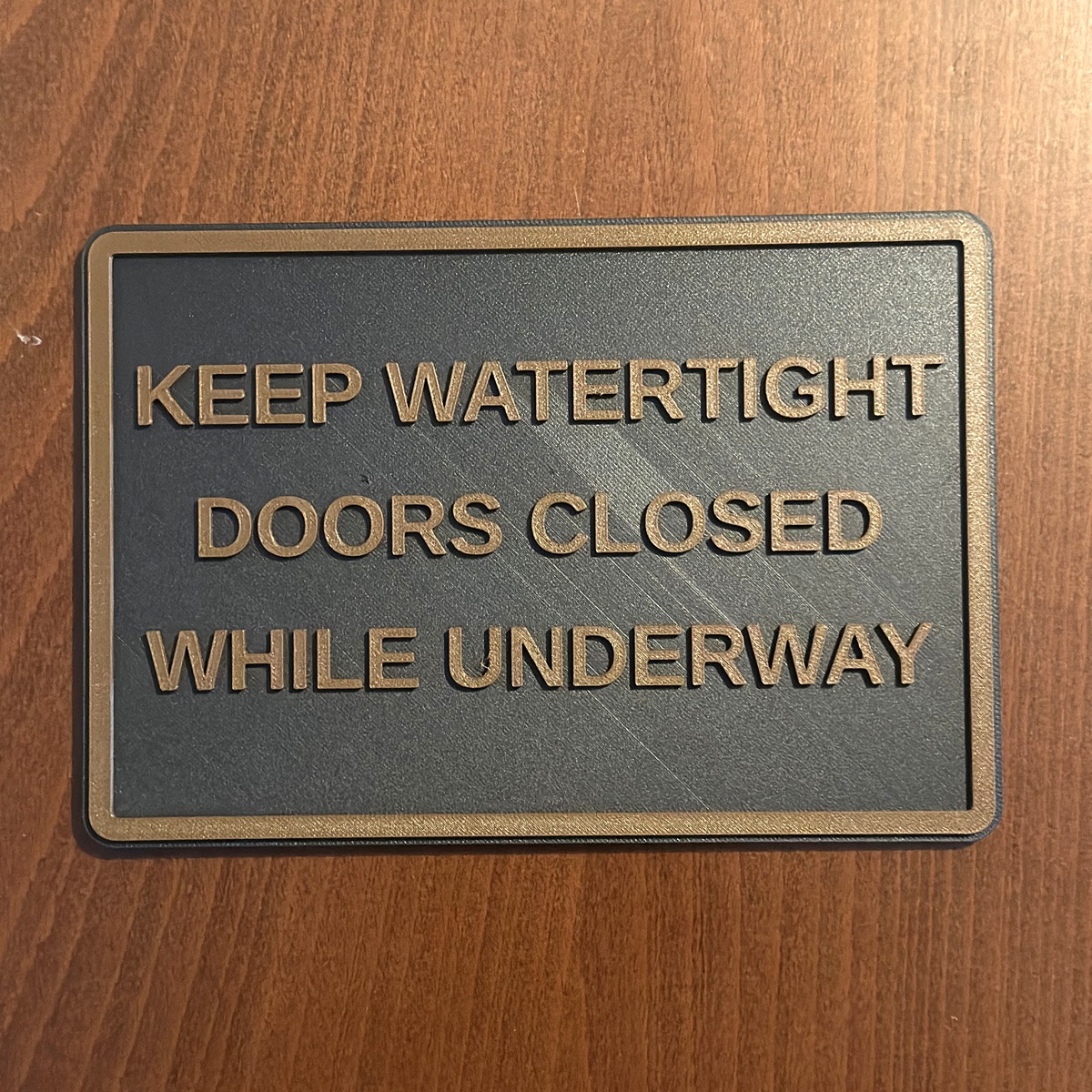 Watertight Doors Closed